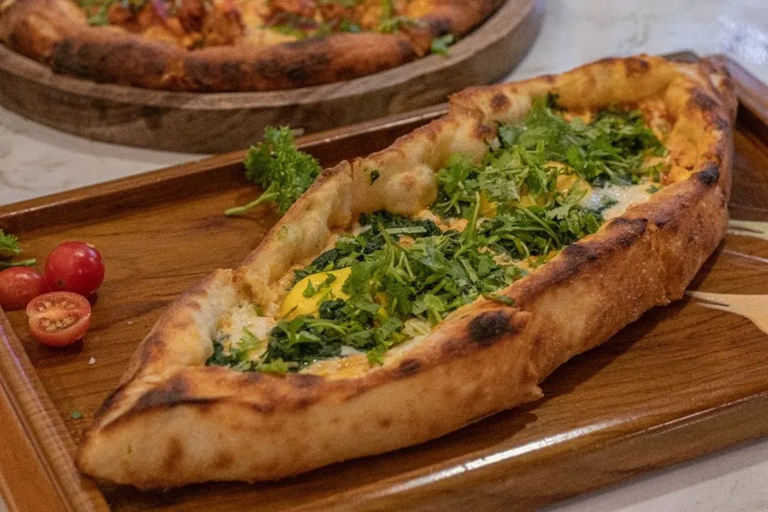 Turkish Spinach Pide